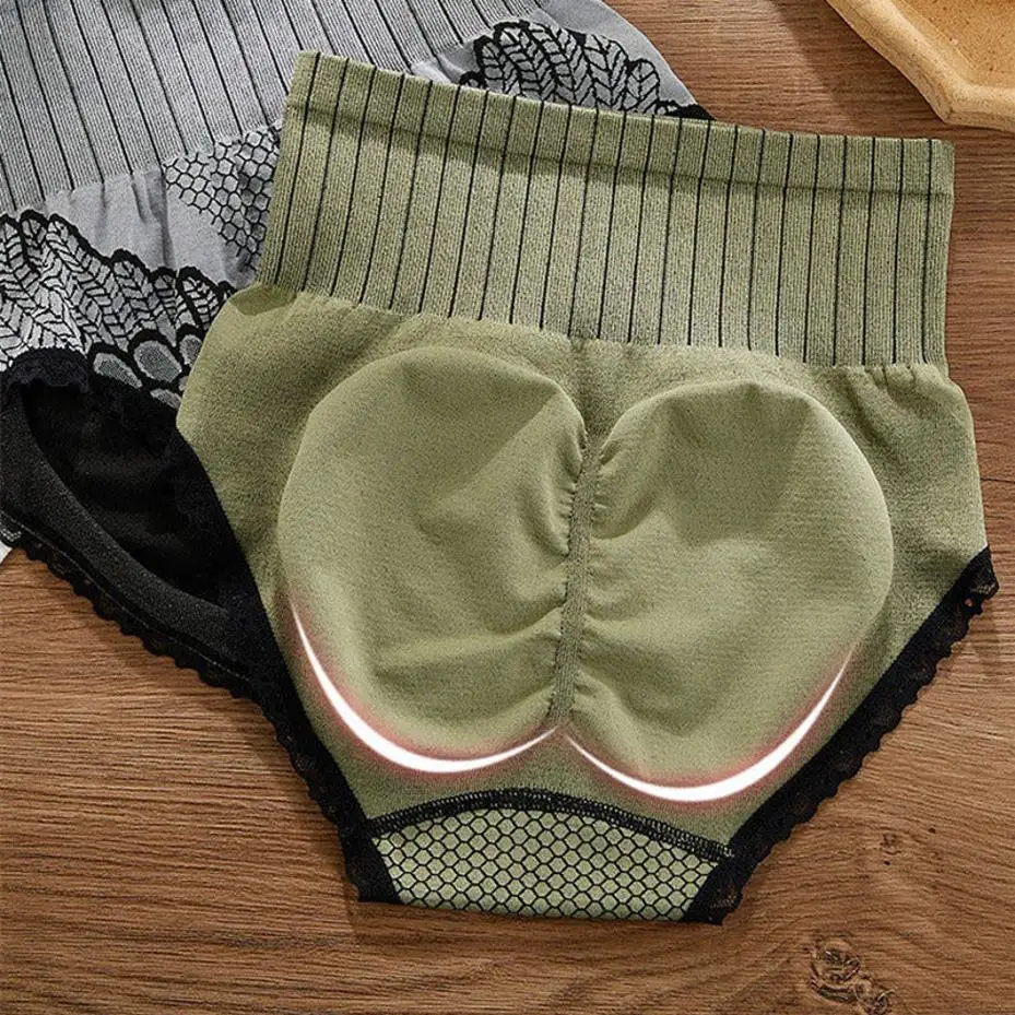 Women Plus Size High Waist Seamless Briefs Bodyshaper Pantie