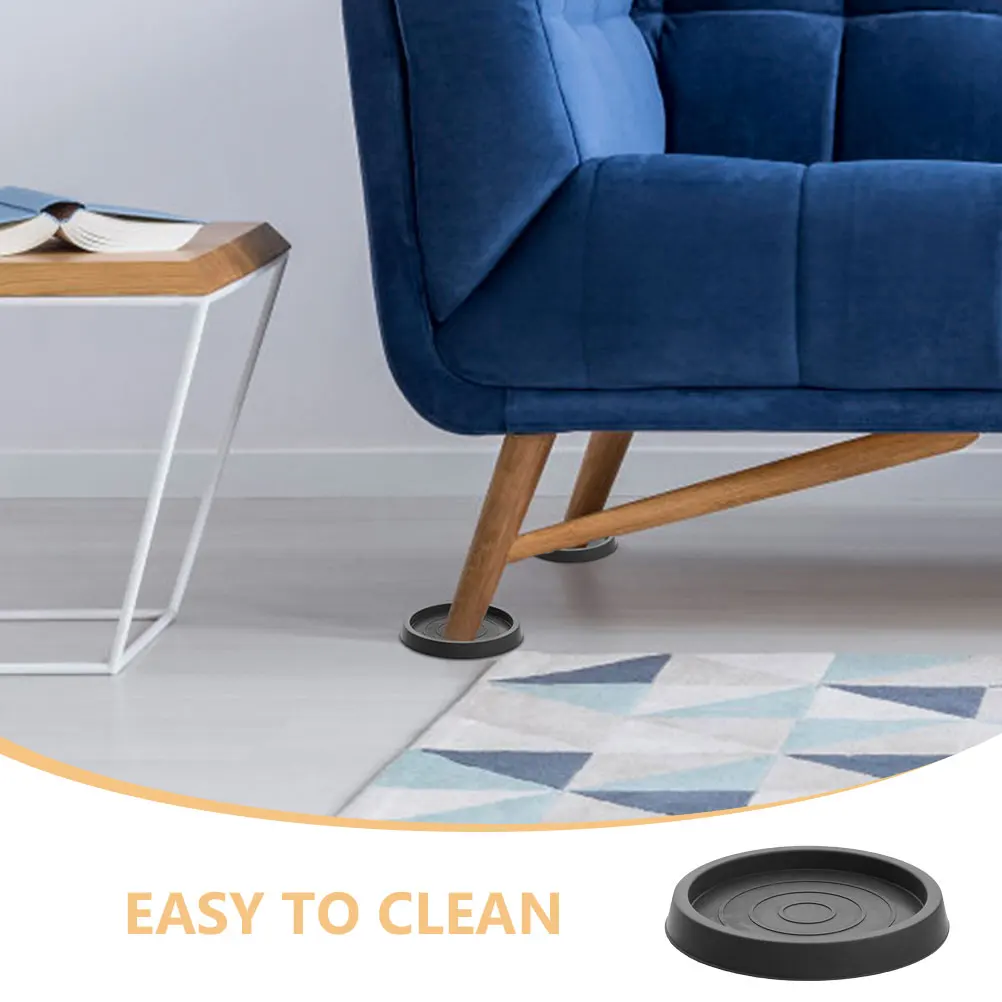 

8Pcs Round Furniture Leg Cups Rubber Pads Floor Protector Non Design For Sofa Table Couch Desk