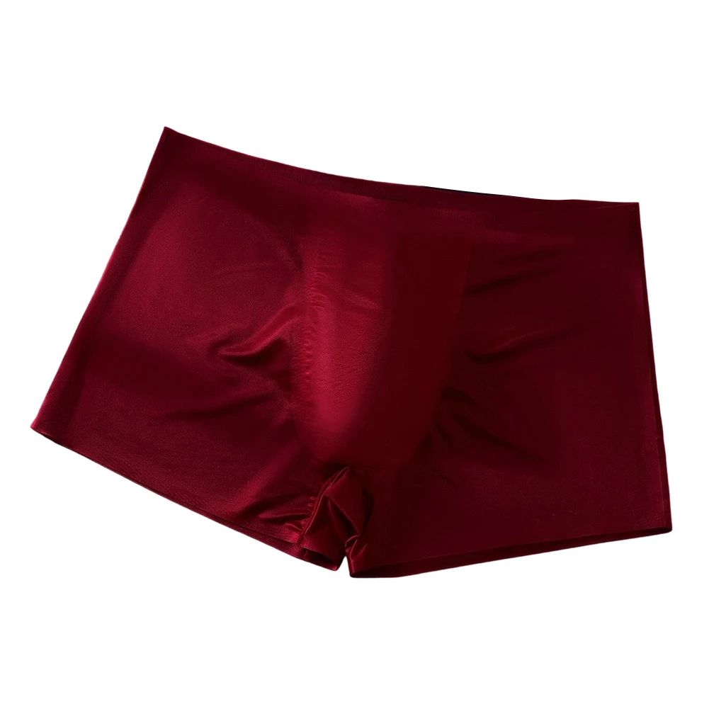 Low Waist Trunks Men for Ice for Silk Boxer For Hot Weather Soft Touch Breathable Fabric Smooth Texture For Daily Wear