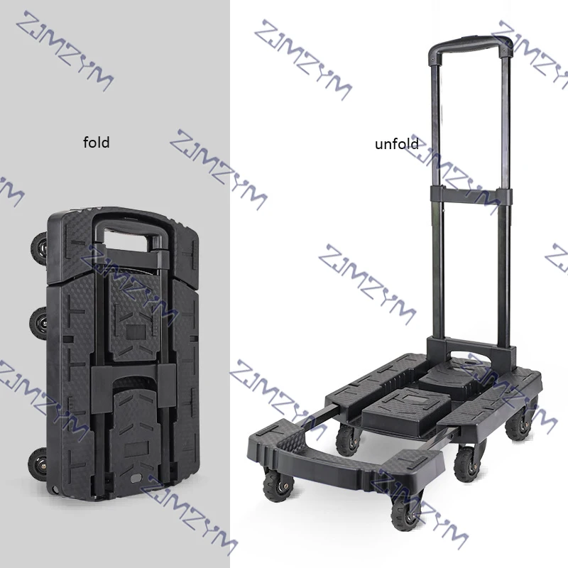 عربة قابلة للطي مع عجلة مضادة للانزلاق ، عربة محمولة ، شاحنة متحركة ، عجلة عالمية