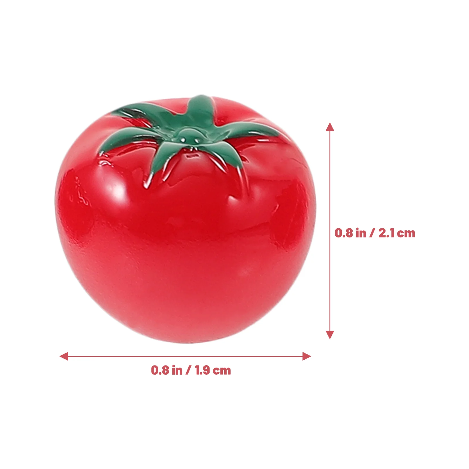 20 Pcs Mini Artificial Fruits Desktop Decor Tomato Faux DIY Resin Jewelry Accessories Child