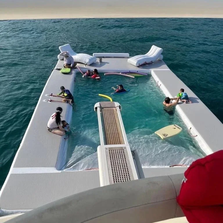 2026 Anti-erosion Inflatable Ocean Pool With Net High Quality Inflatable Sea Swimming Pool