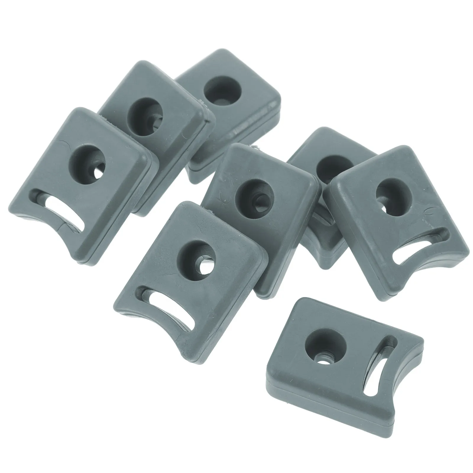 8Pcs Shower Door Hardware Sliding Door Guide Bumper Set Anti-Collision Stop Blocks Smooth Sliding Track Accessories for Bathroom