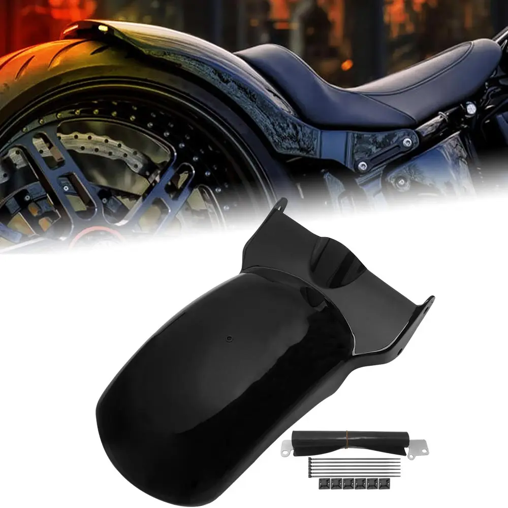 

Усиленное заднее крыло из стального сплава для Harley Davidson Softail Breakout FXBR/S, Fat Boy FLFB/S, модели 2018 года и новее, цвет Vivid Black