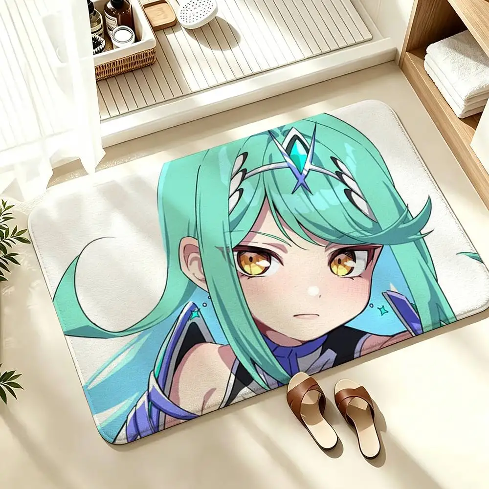 COOL X-Xenoblade Chronicles 2 pneuma   Soft Absorbent Decorative Floor Mat for Bathroom Entryway Living Room