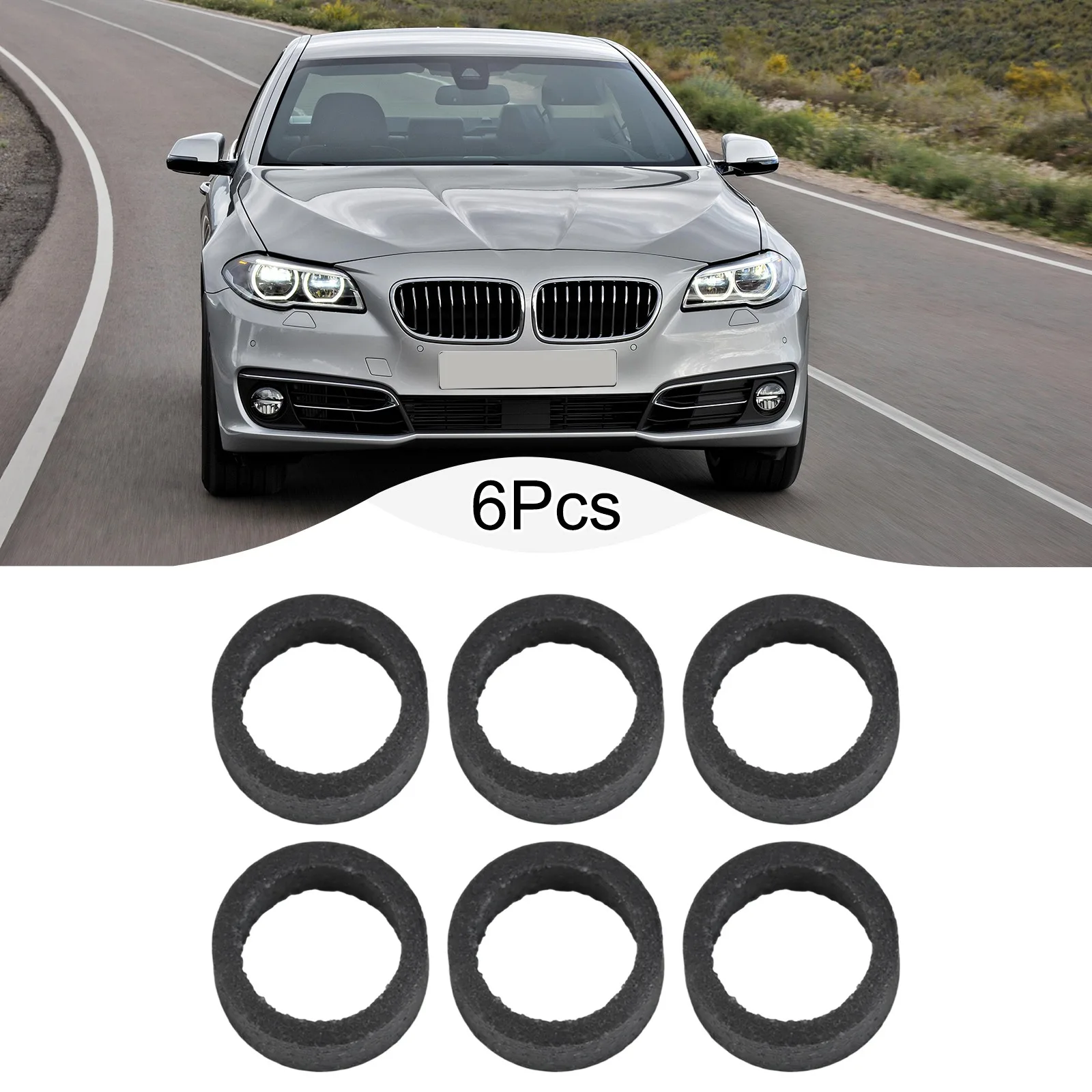 for n20 Injector Gasket Fuel Injector Gasket Automotive Repair As Shown 6 Pieces In Set Direct Replacement Easy Installation