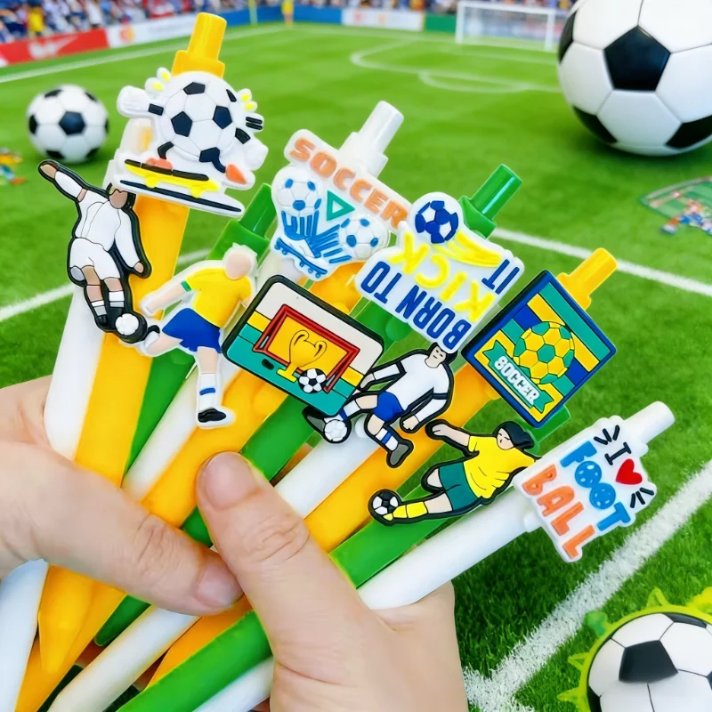 

10/20pcs football series ballpoint pens, creative party holiday stationery, office gifts, office pens, comfortable grip