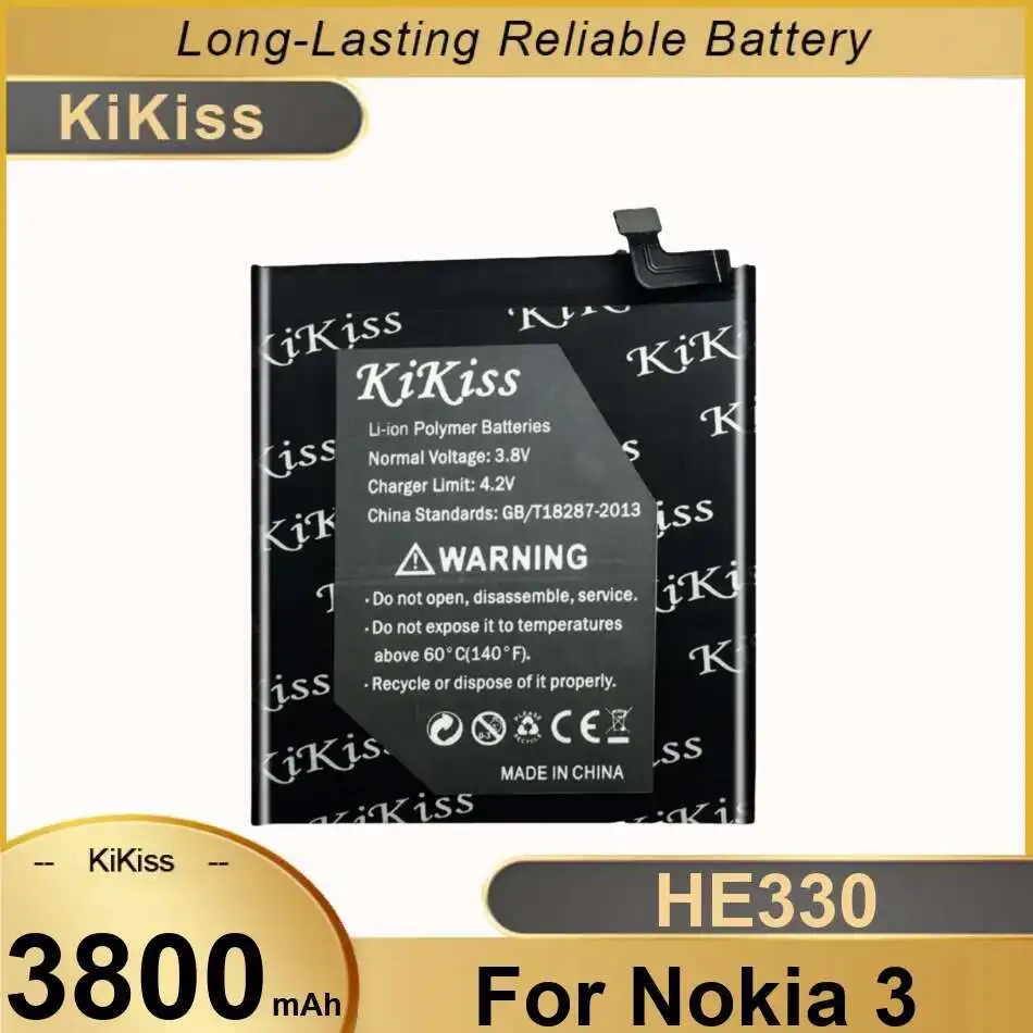 

Fast Charging Mobile Phone Battery 3800Mah HE330 High Compatibility For Nokia 3 TA-1020 TA-1028 TA-1032 TA-1038