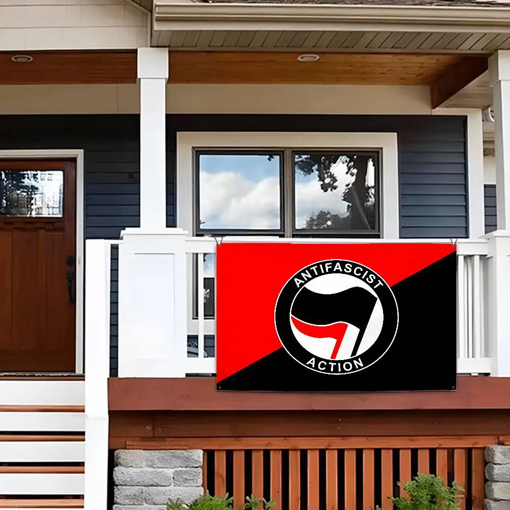 Antifascist Action Anti-Racism Flag Custom Flags Wall Hanging Tapestry Outdoor Decorative flag Background Blanket