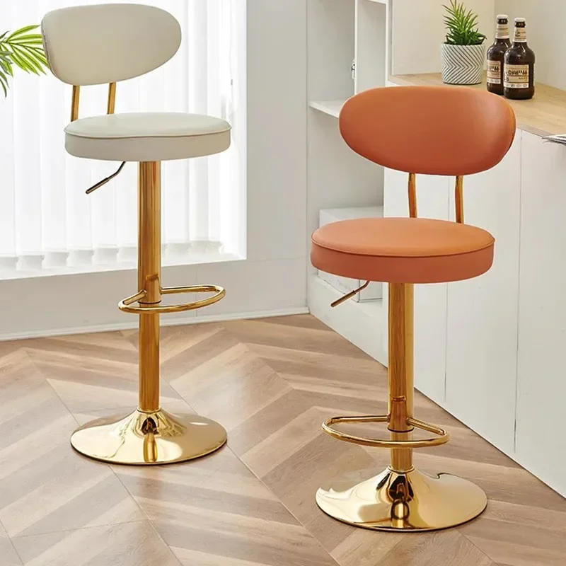 Modern Lounge Bar Chairs Luxury Adjustable Kitchen Women Bar Stools Living Room Design White Sillas Para Comedor Home Furniture