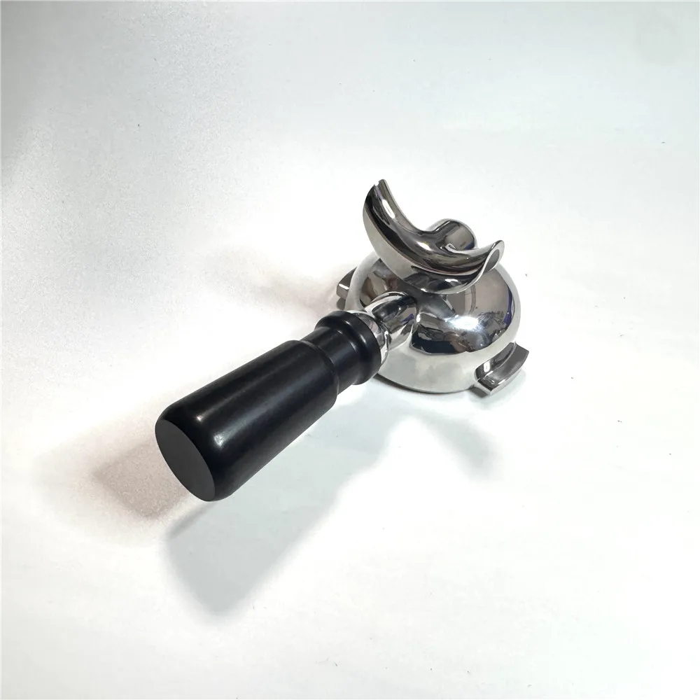 58MM Double Mouth Coffee Portafilter Suitable For EXPOBAR E61 Stainless Steel Coffee Bottomed Handle Universal Barista Tools