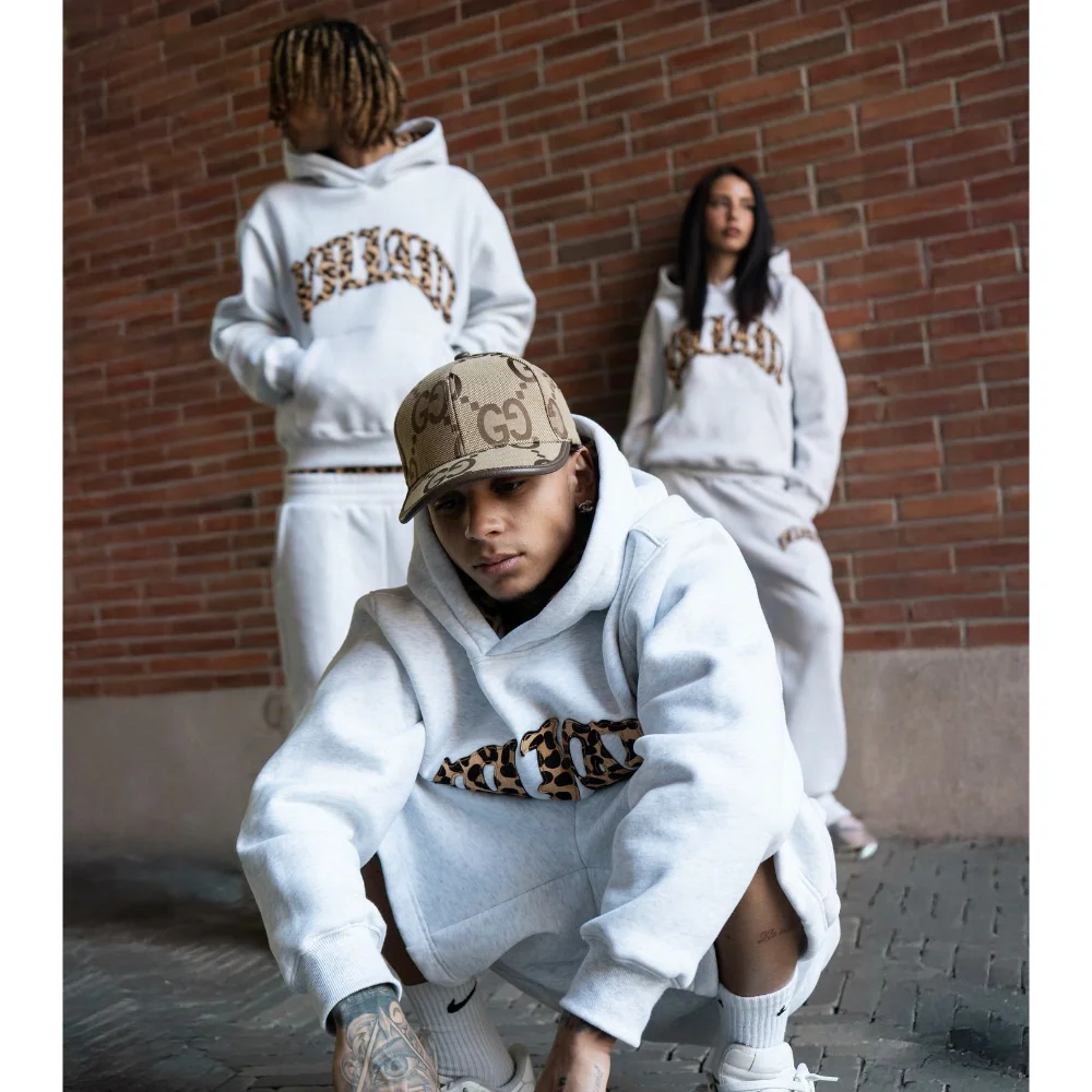 Women Gray Jacket With Hood Long Sleeve Pocket Zipper Jacket Coat Woman Loose Casual Outerwear Coat TopsY2K leopard print letter