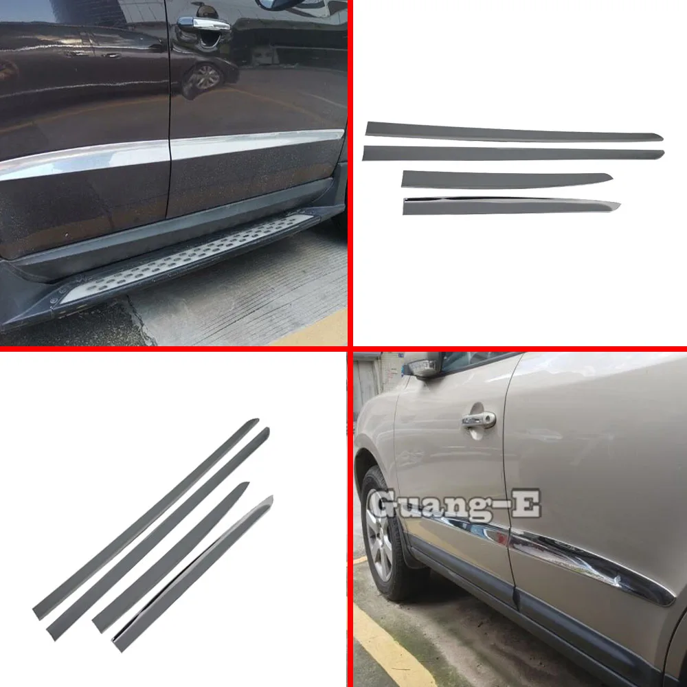 

Car Cover ABS Side Body Bottom For Hyundai Santafe Santa Fe 2006 2007 2008 2009 2010 2011 2012 Door Trim Frame Sticker Strip