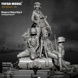 1/35 Yufan model Resin Model Tank soldier beauty self-assembled YFWW-2067