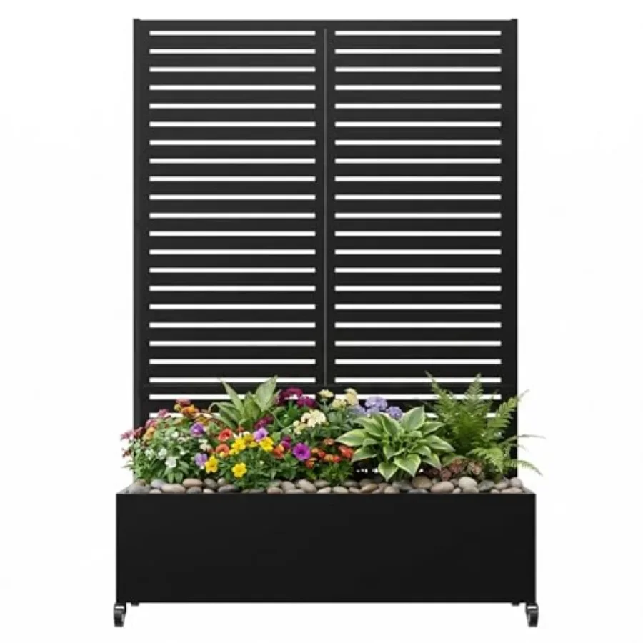 Privacy Planters with Trellis 72