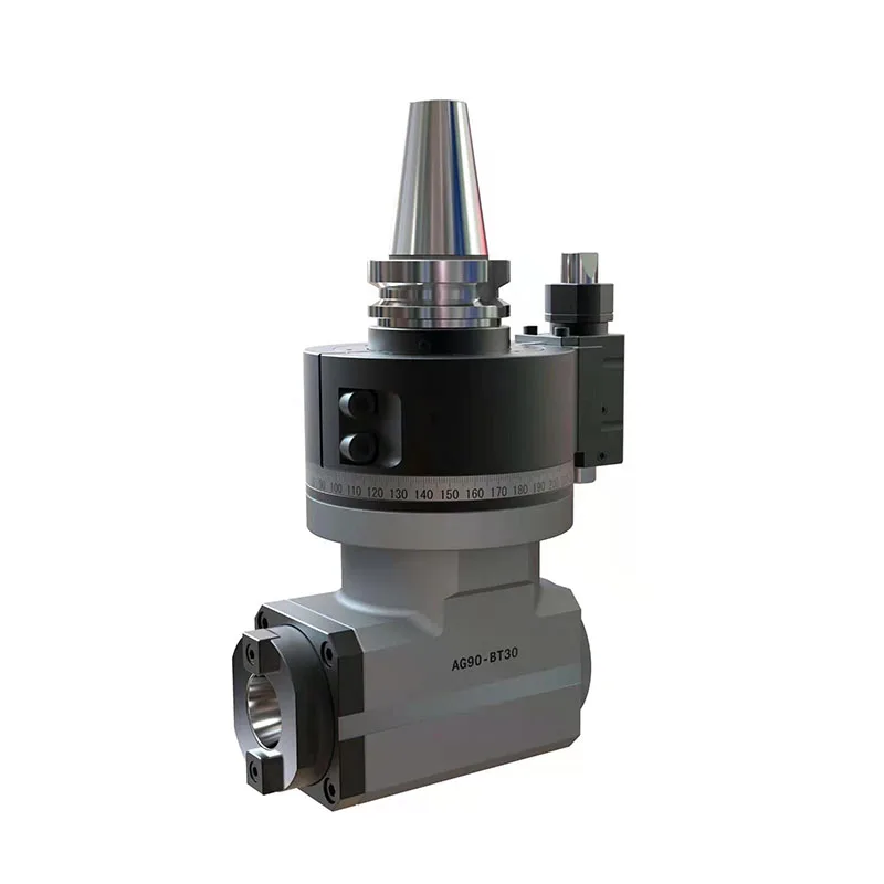 BT40-ER32 Side Surface Drilling Angle Head 20CrMnTi Material 90 Degree BT40 Angle Head