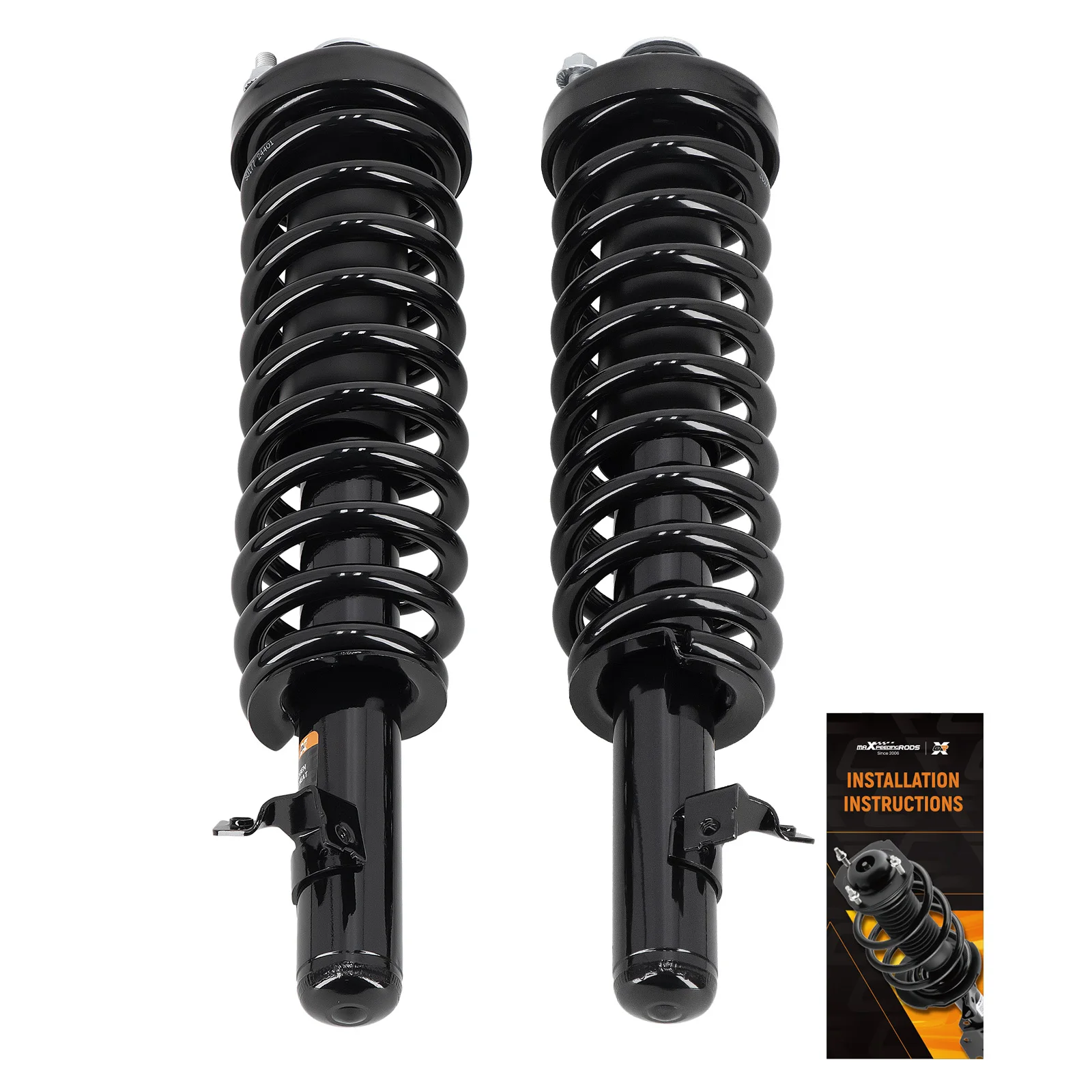 New 2-piece front and left complete shock absorber assembly for Honda Civic 1992-1997 1336322L 1336322R
