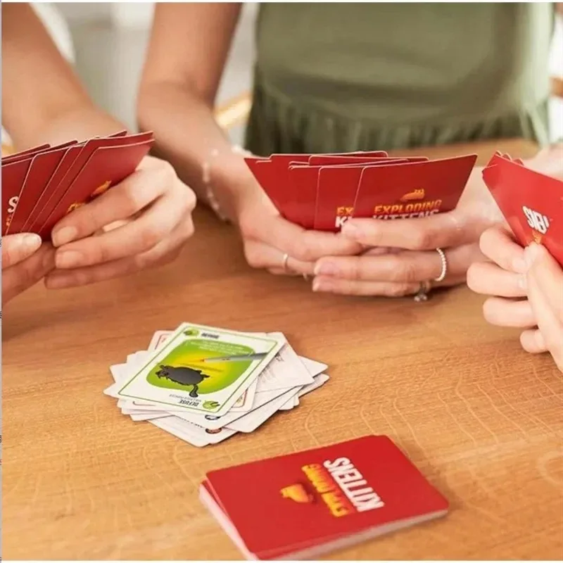 Juegos de mesa divertidos para gatos, juego de cartas de ruleta para 2-5 personas para adultos y adolescentes, regalos de fiesta interactivos