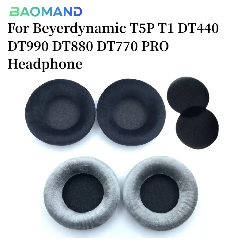 

1 Pair Replacement Foam Ear Pads Pillow Cushion Cover for Beyerdynamic T5P T1 DT440 DT990 DT880 DT770 PRO Headphone Headset