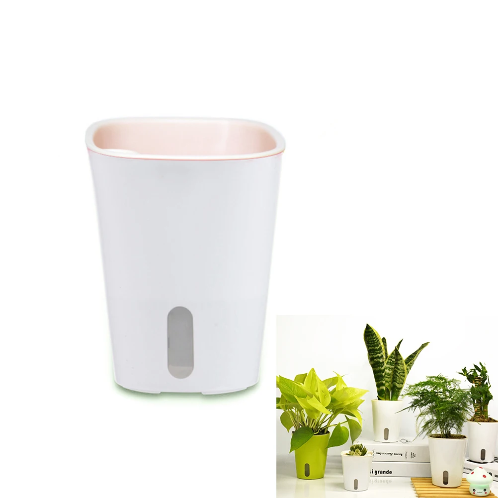 

Стильный самополивный кашпо 23 см, пластиковый горшок для трав в помещении, система орошения, легкий прочный уникальный контейнер для растений