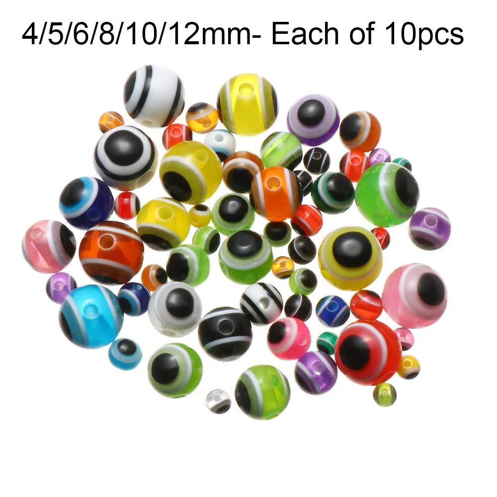 50/60/100 PCS 4/5/6/8/10/12mm rybie oko koraliki wędkarskie mieszane kolor Carolina Rigs podatki Rigs koraliki wędkarskie DIY łowienie okonia Tackle