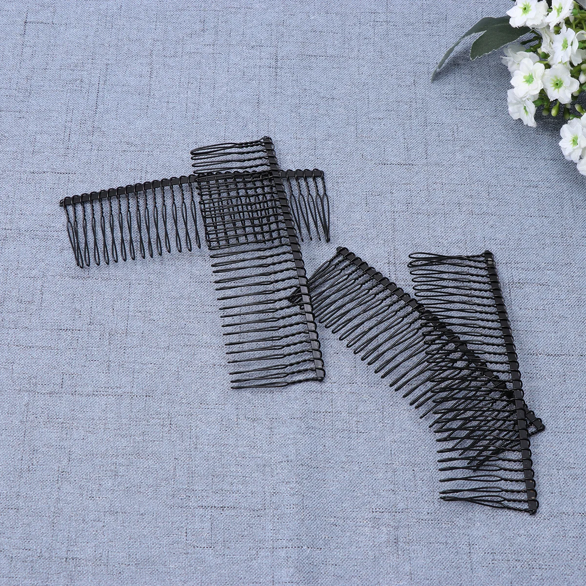 

10Pcs Woman Comb Headdress Iron Wire Plastic Build Strong Secure Hold Fashionable Minimalist Look for Daily Or Special Occasions