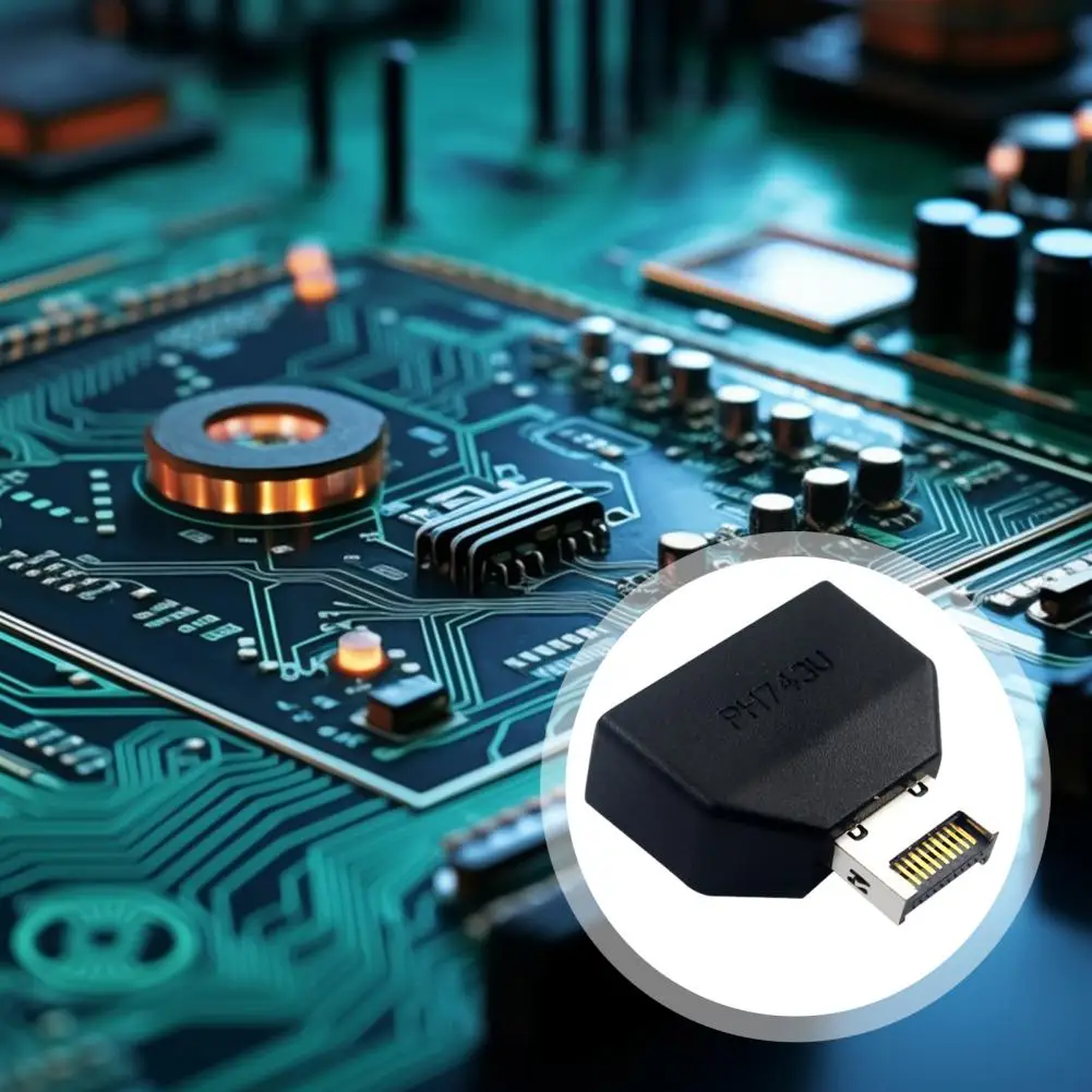Plug-and-play Usb Adapter Card Motherboard Usb 3.0 Type-e Adapter Head 19-pin Universal Header Connector Stable Reliable