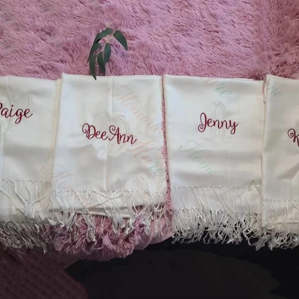 Sciarpa personalizzata con monogramma o iniziali fantasia regalo di compleanno unico da donna nome ricamato personalizzato ottima Idea regalo per lei