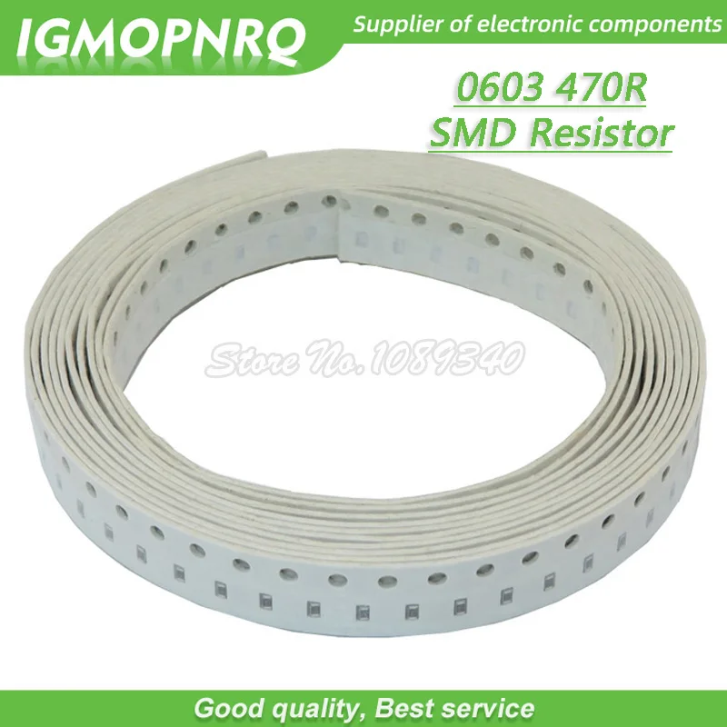 300PCS 0603 Chip Fixed Resistor SMD Resistor  resistance  470 ohm 470R 471  IGMOPNRQ
