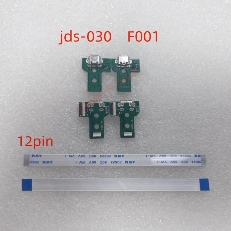 50pcs for JDS-001 JDS-011 JDS-030 F001 JDS-040 Jds 040 JDS-055 050 USB Charging Socket Board with Flex Cable for PS4 Controller