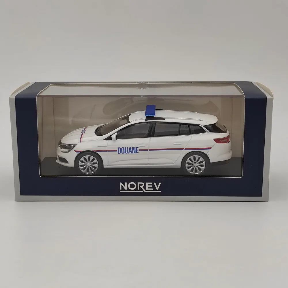 

Norev 1/43 Megane IV Estate 2016 DOUANES Customs White Diecast Models Cars Limited Collection