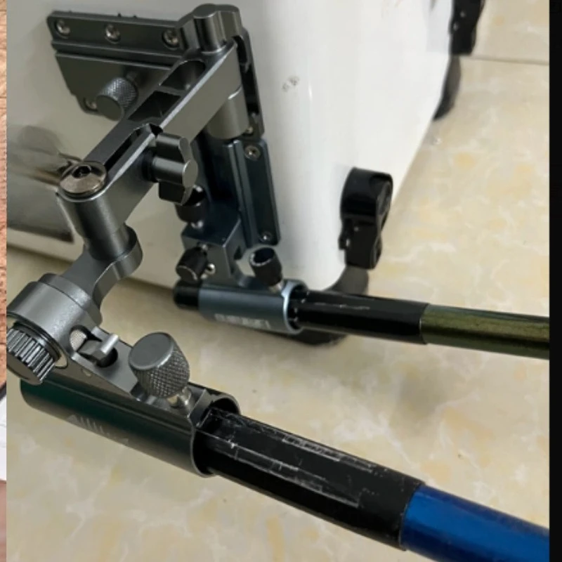 Suitable for Precision Fishing Box Accessories, Magnesium Aluminum Alloy Large Universal Folding 360 Degree Support Frame