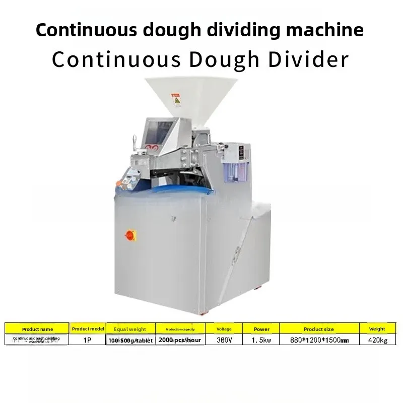 Dough Split Rounding Machine Continuous Split Rounding Machine Dough Gram Weight