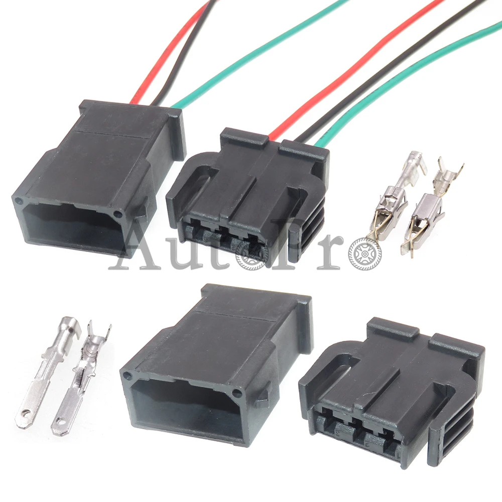 1 Set 3 Hole 893971633 893971993 AC Assembly Auto Reading Lamp Unsealed Wire Cable Plug For VW Car Male Female Docking Connector