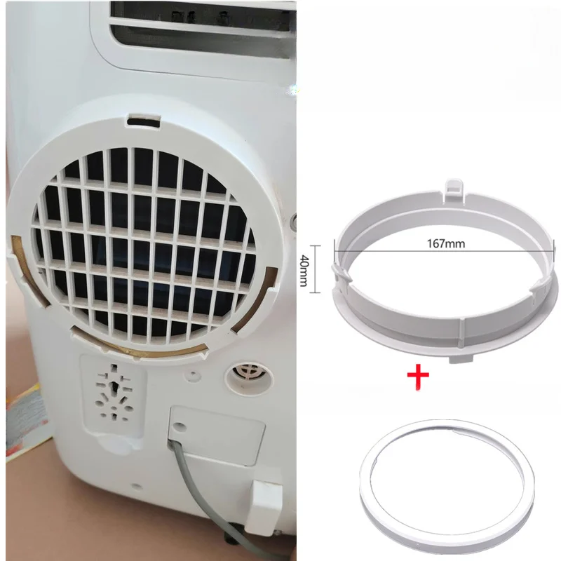 Adaptateur de tuyau de climatisation portable 17*17*4CM pour divers besoins de refroidissement, adaptateur d'air tubulaire rond, efficacité de refroidissement optimale
