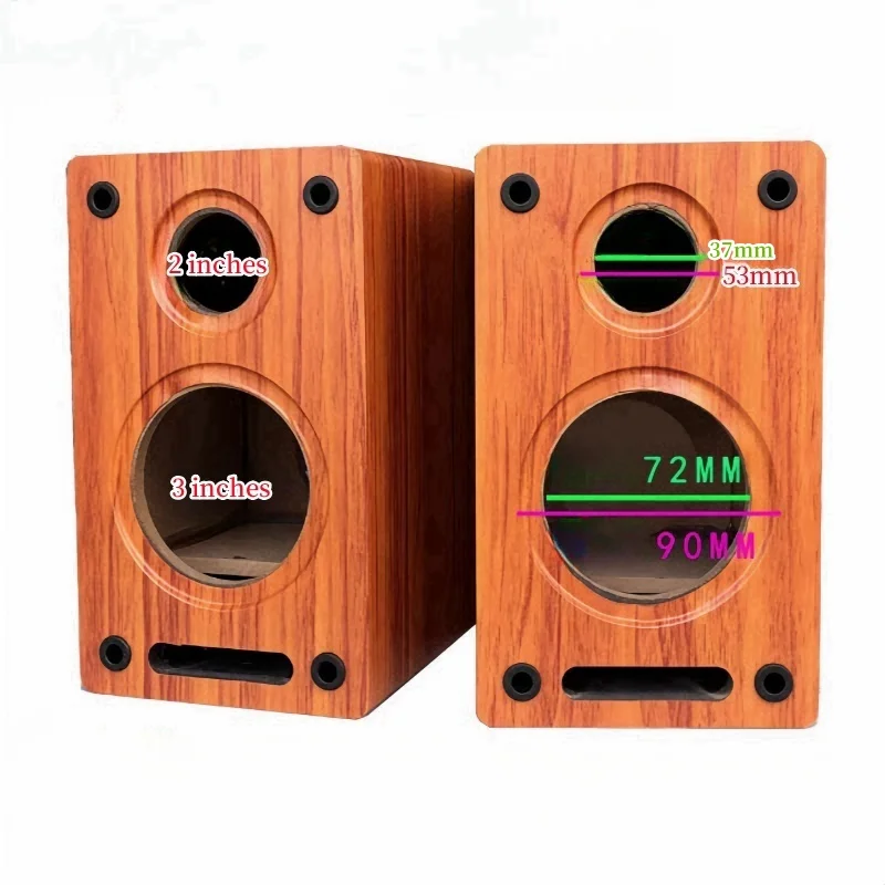 2/3-inch Maze Shaped Empty Box,Speaker Wooden Hell,2Pcs Speaker Density Board Drawer,Passive Two Divided-frequency Speaker Box