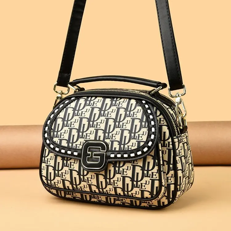 

Classic Crossbody Tote Diaper Bag For Women Leather Luxury Vintage Minimalist Designer Large Capacity Elegant Fashion