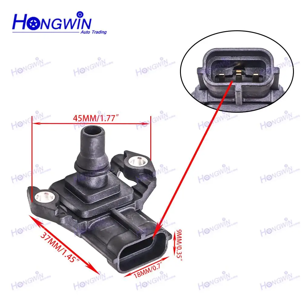 1/3/5PCS 8980094180 898009-4180 8980094180 Manifold Air Pressure Sensor MAP For HOLDEN RODEO COLORADO ISUZU D-MAX TF
