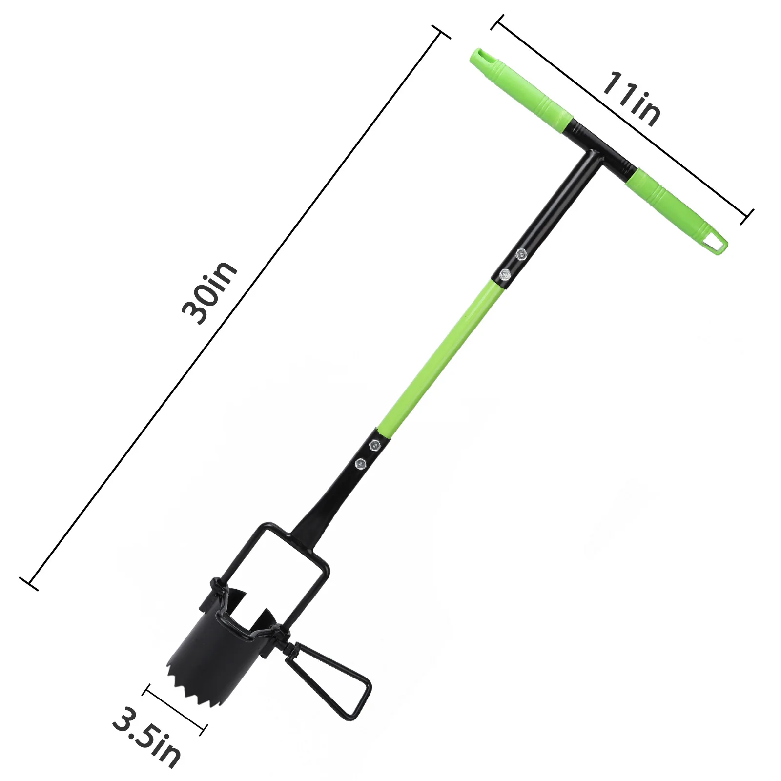 لمبة زارع أداة العشب أداة توصيل زرع حديقة ثقب حفار للنباتات قاعدة مسننة البستنة لمبة Sod زرع