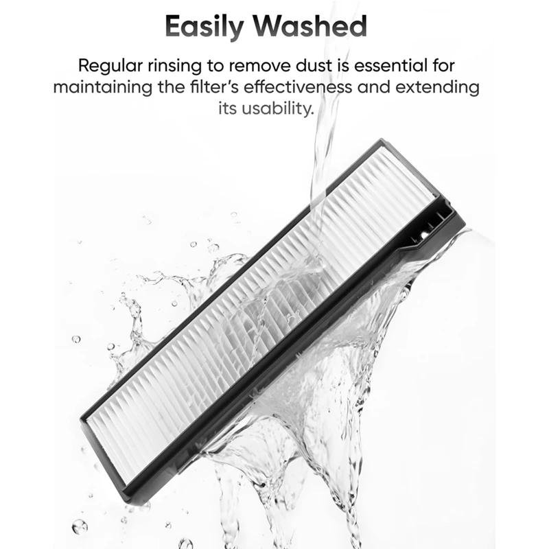 AD24-For Eufy X10 Pro Omni استبدال أجزاء الملحقات الأسطوانة الجانب فرشاة تصفية ممسحة القماش أكياس الغبار