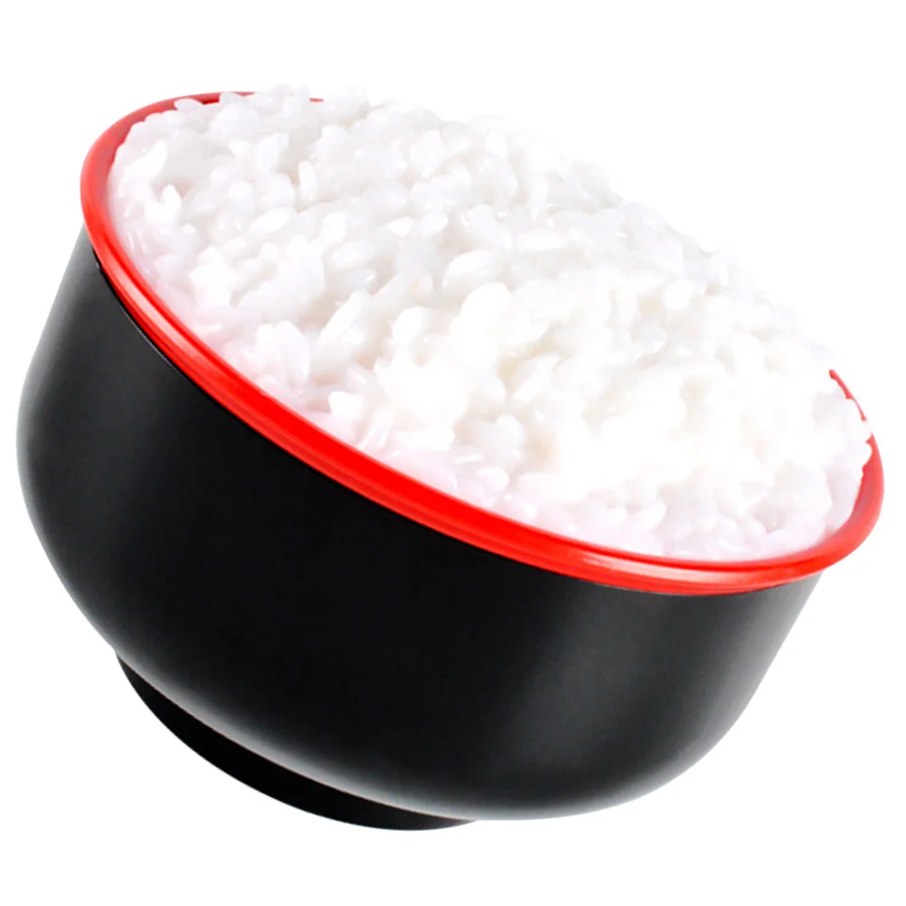Mini House Decoration Simulated Food Bowl Model Pot to Make Rice Fake Cooked Home