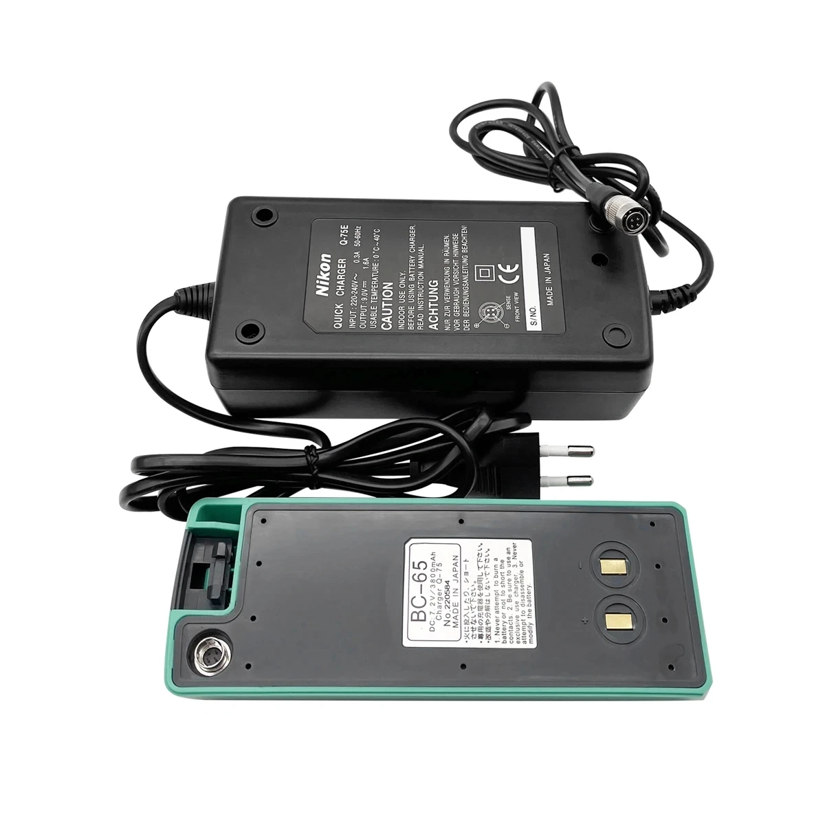 New Q75E Q-75E Charger With BC-65 BC65 Battery For Nikon DTM-302 NPL-302 NPL-352 DTM-352 Total Stations