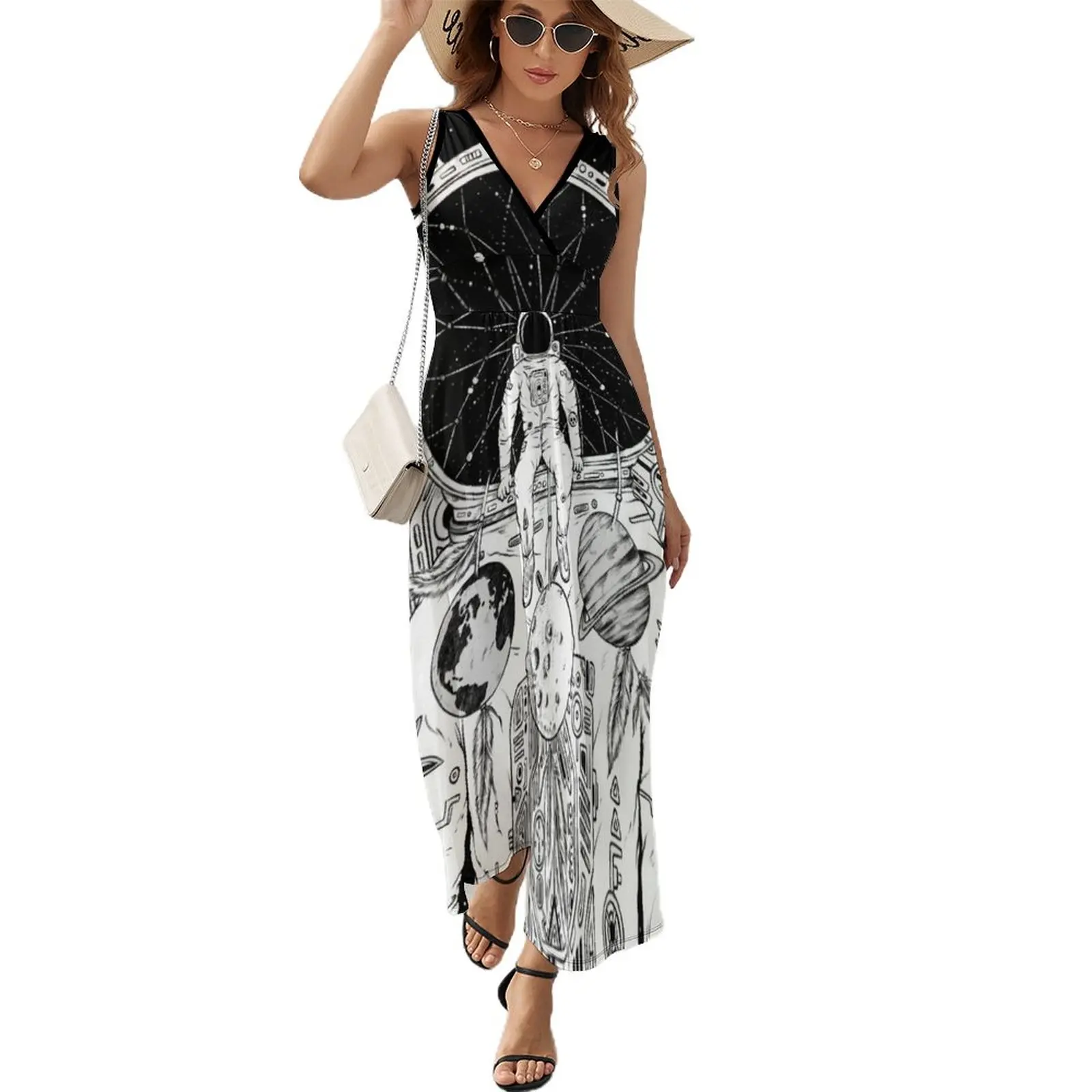 

The Dreamer (B/W) Sleeveless Dress summer dresses womens 2023 ladies dresses for special occasion