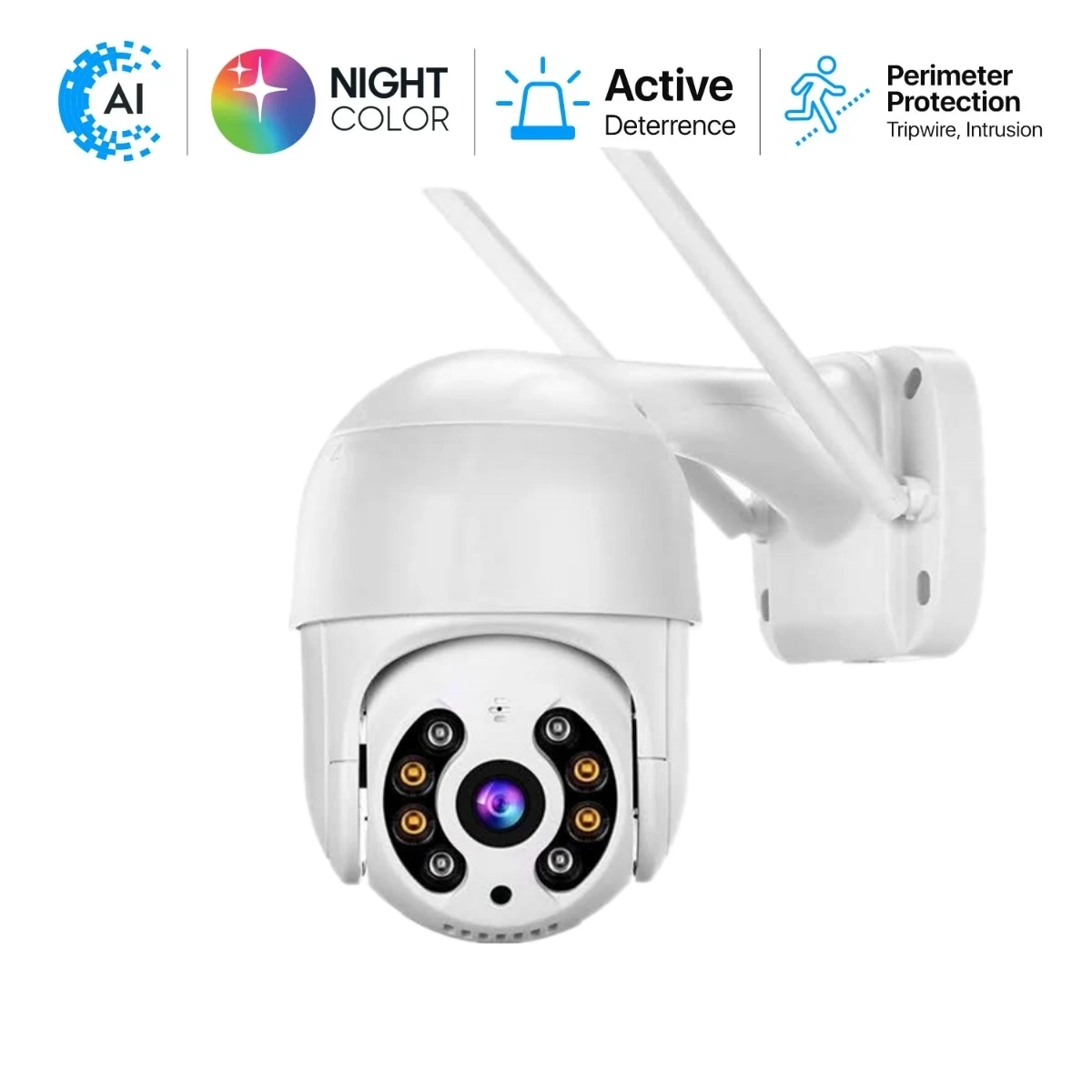 XM 3.0MP PTZ Wireless IP Camera 6X Digital Zoom Waterproof Speed Dome Mini WiFi Security CCTV with Audio AI Human Detection