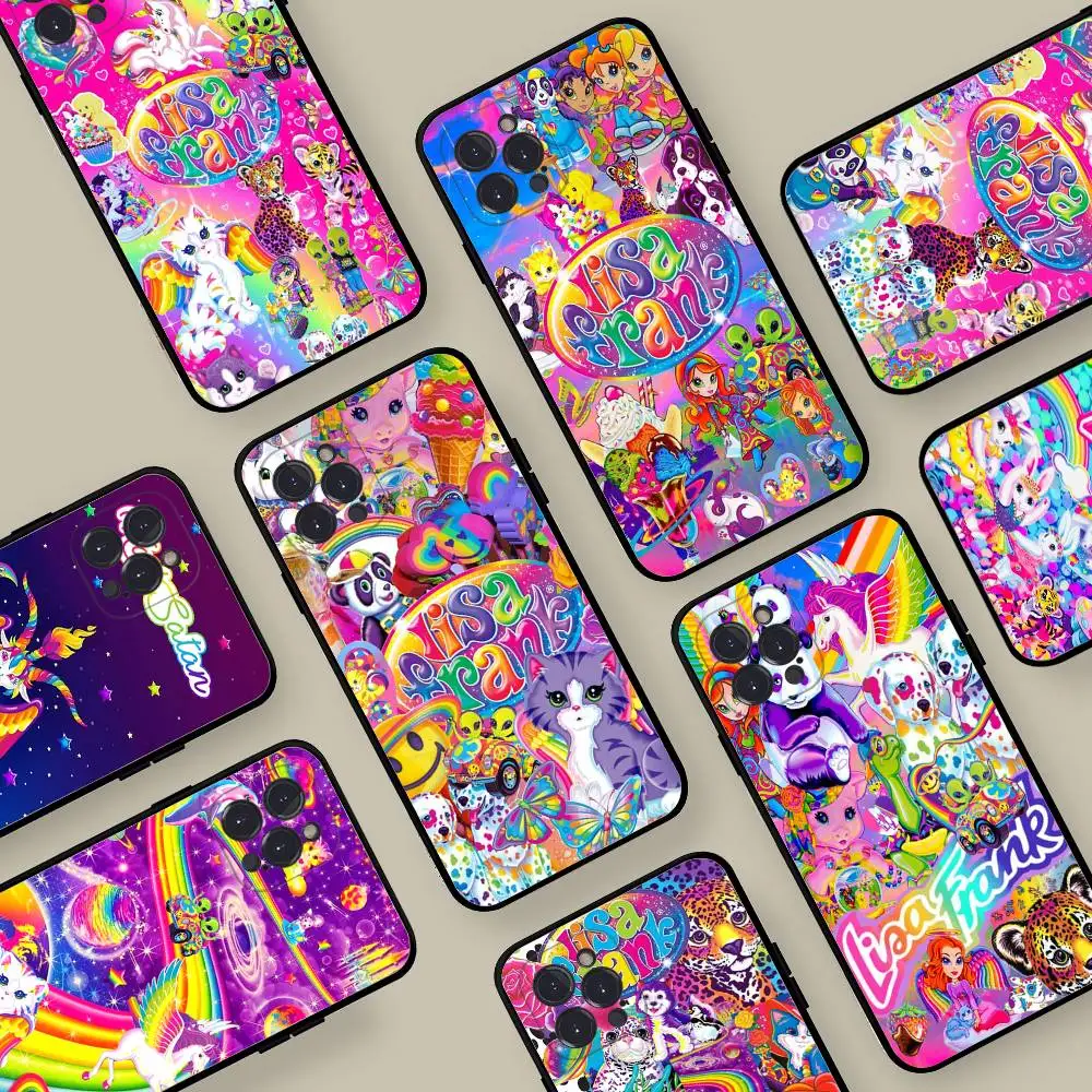 

Lisa Frank Art Soft Back Phone Cover Case For IPhone 17 16 Pro Max 15 12 11 16e 13 Mini 14 15 Plus