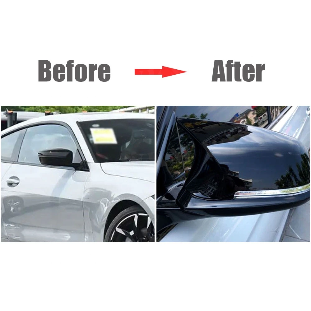 

Car Rear View Mirror Cover Caps For BMW 1 2 3 4 X Series F20 F21 F22 F23 F30 F34 F36 E84 X1 Replacement Style