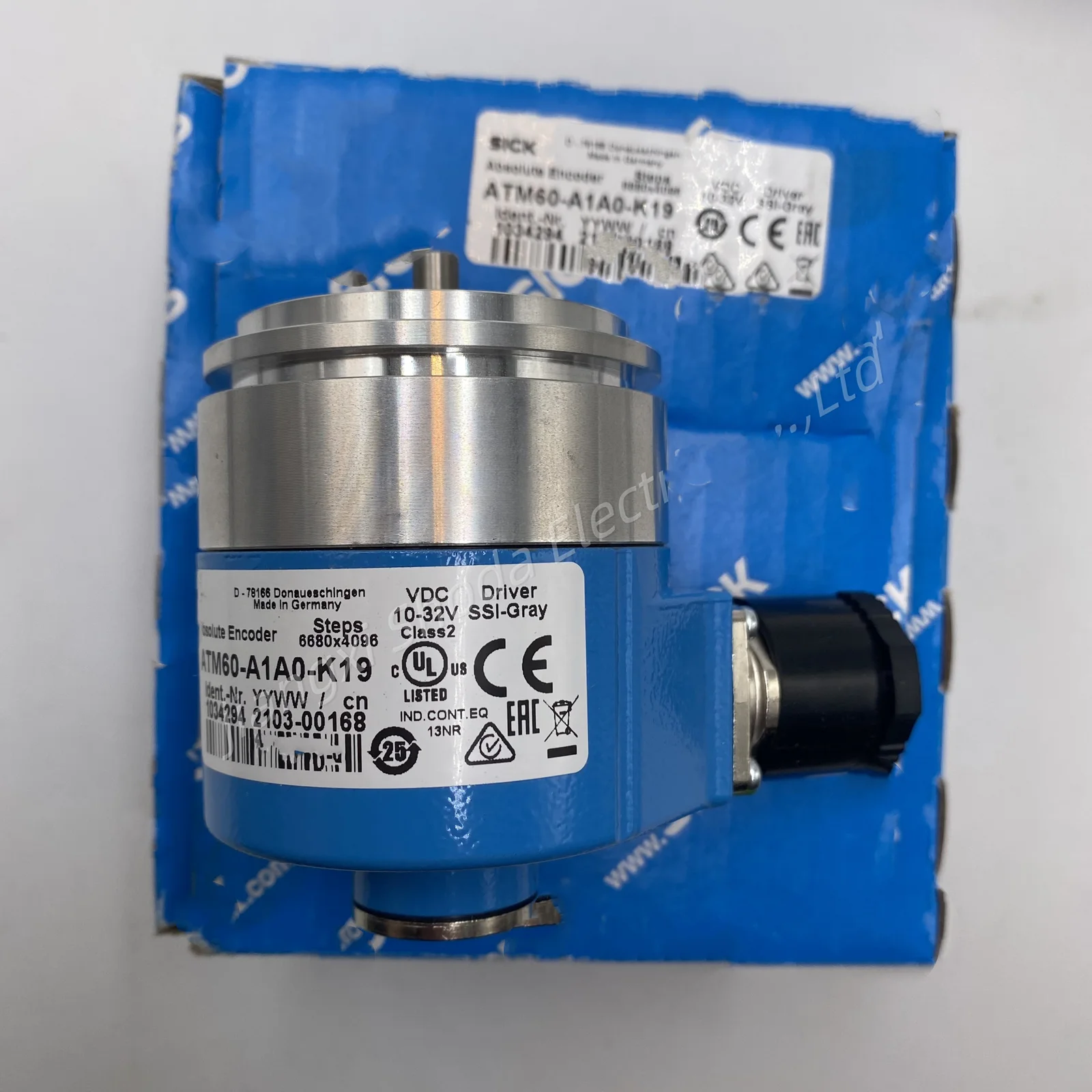 

SICKS ATM60 P4H13X13 Absolute Encoder 13Bit SSI Hollow Shaft 10mm IP67 for Servo Motor