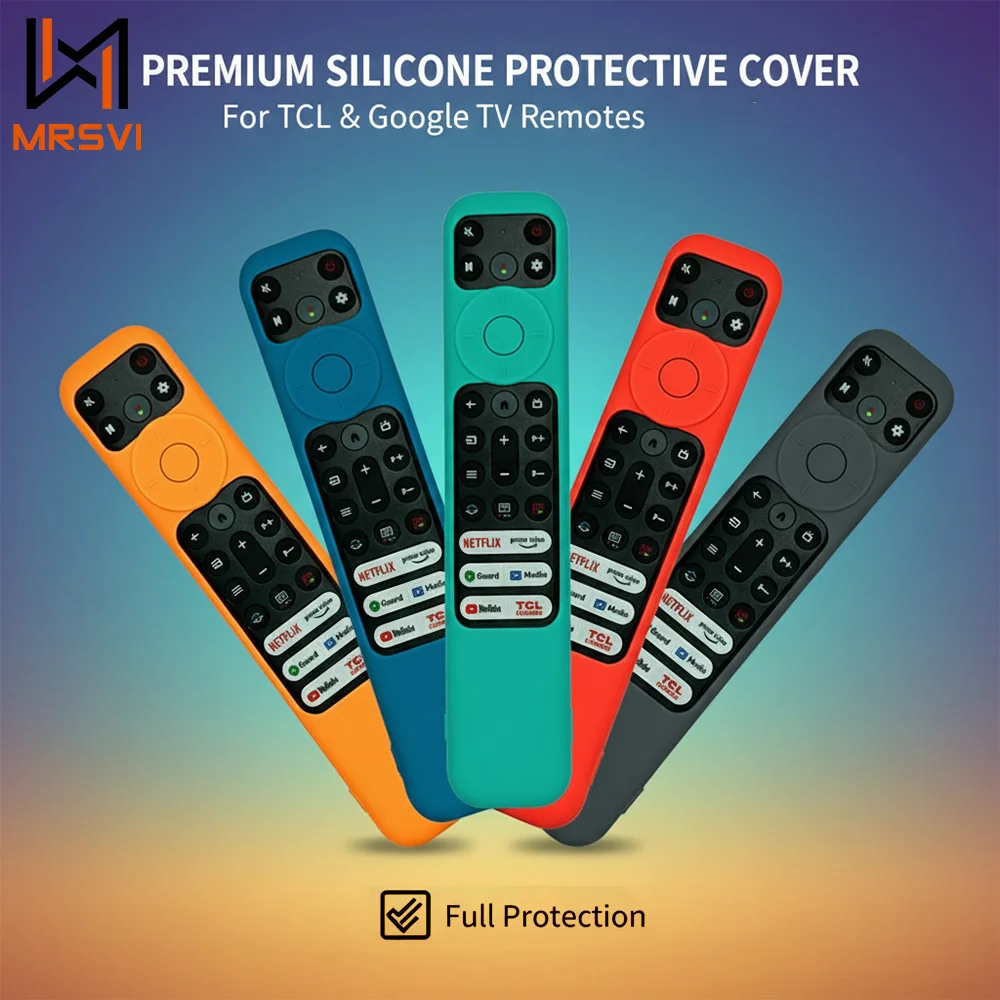 MRSVI Silicone Case Smart TV Protective Cover Sleeve for TCL RC813 FMB1/RC923 FMB3/RC902V FMR1 FMR4 FMR5 Remote Control