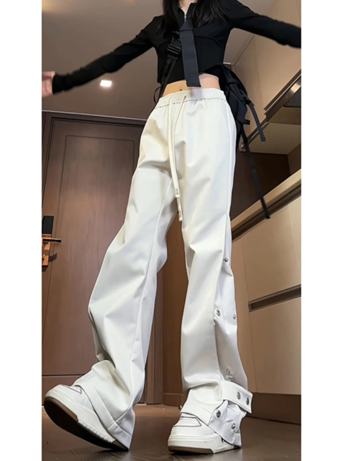 Pantalones de senderismo impermeables American Sle para mujer, pantalones blancos finos de verano, pantalones de montaña con caída fluida y sensación de alta gama, ropa de trabajo para exteriores