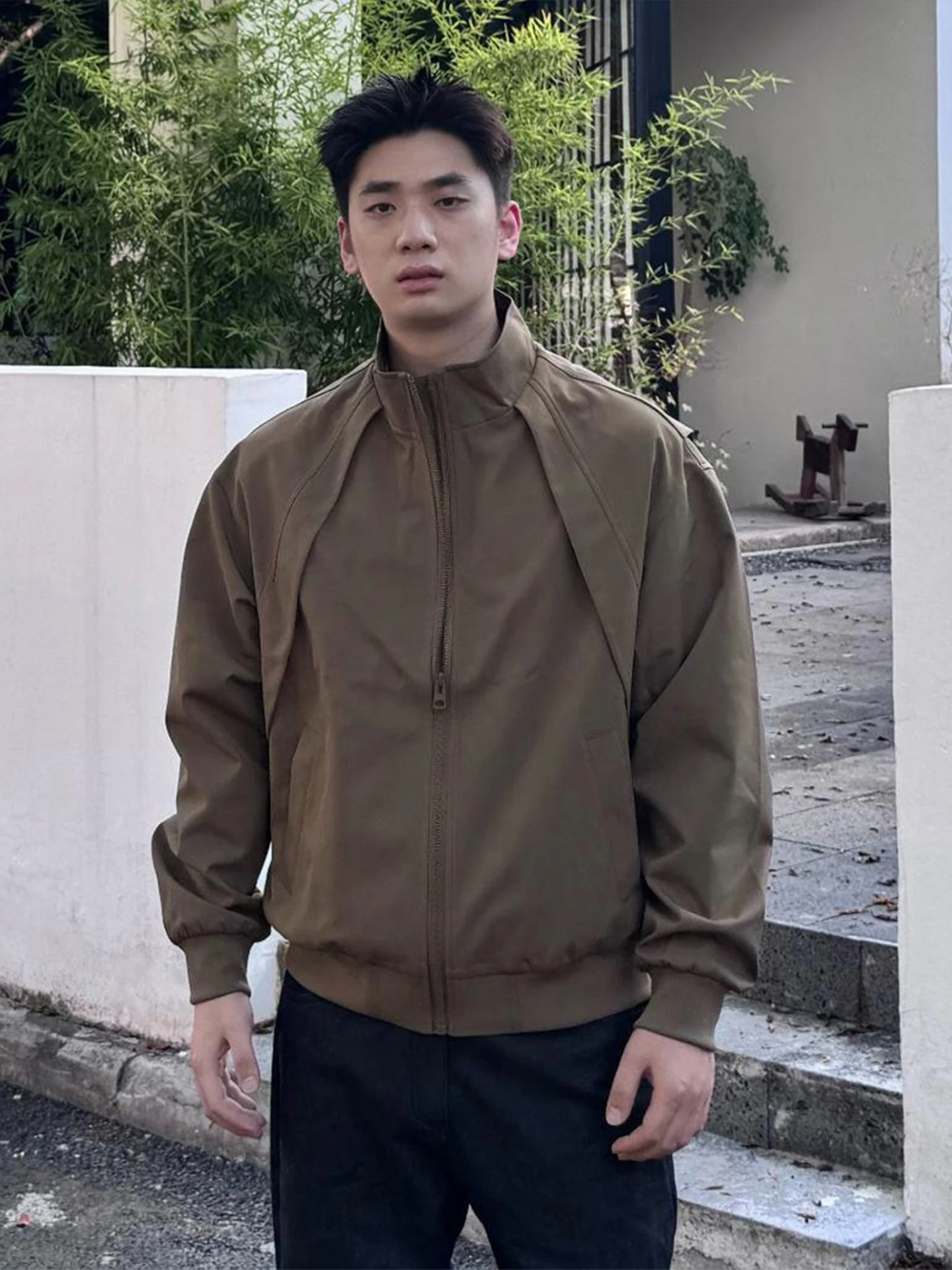 

Мужская куртка American Deconstructed с воротником-стойкой, осенняя, стильная, с тройной защитой, для активного отдыха, для полетов